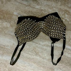 GoGo dancer/ exotic dancer rhinestone/chain bra